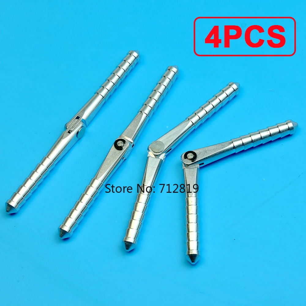 

4PCS CNC Aluminium Pivot Pinned and Round Hinges D4.5xL67 for RC Airplane Fix Wing Assemble Accessory
