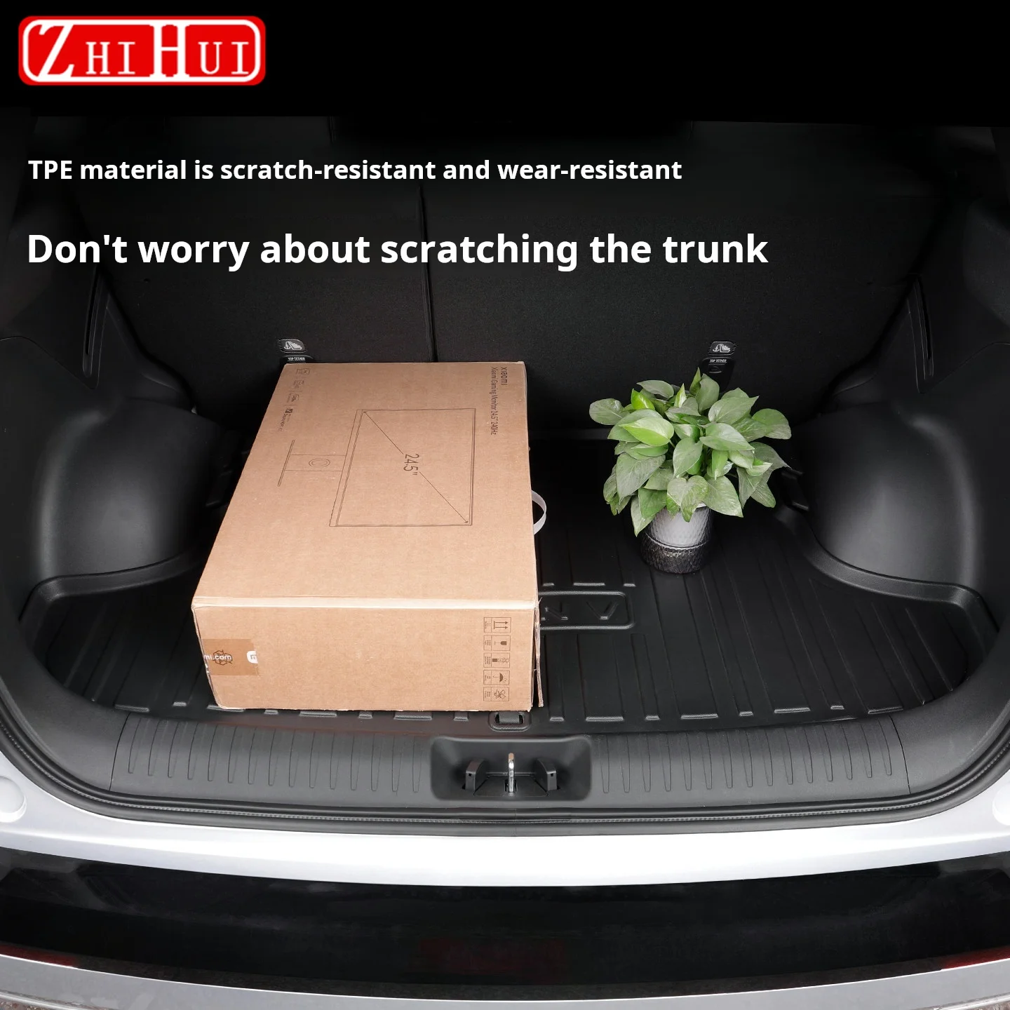 For GAC AION V 2025 2026 Car Styling TPE Waterproof Anti Slip Wear-resistant Trunk Mat Interior Modification Accessories
