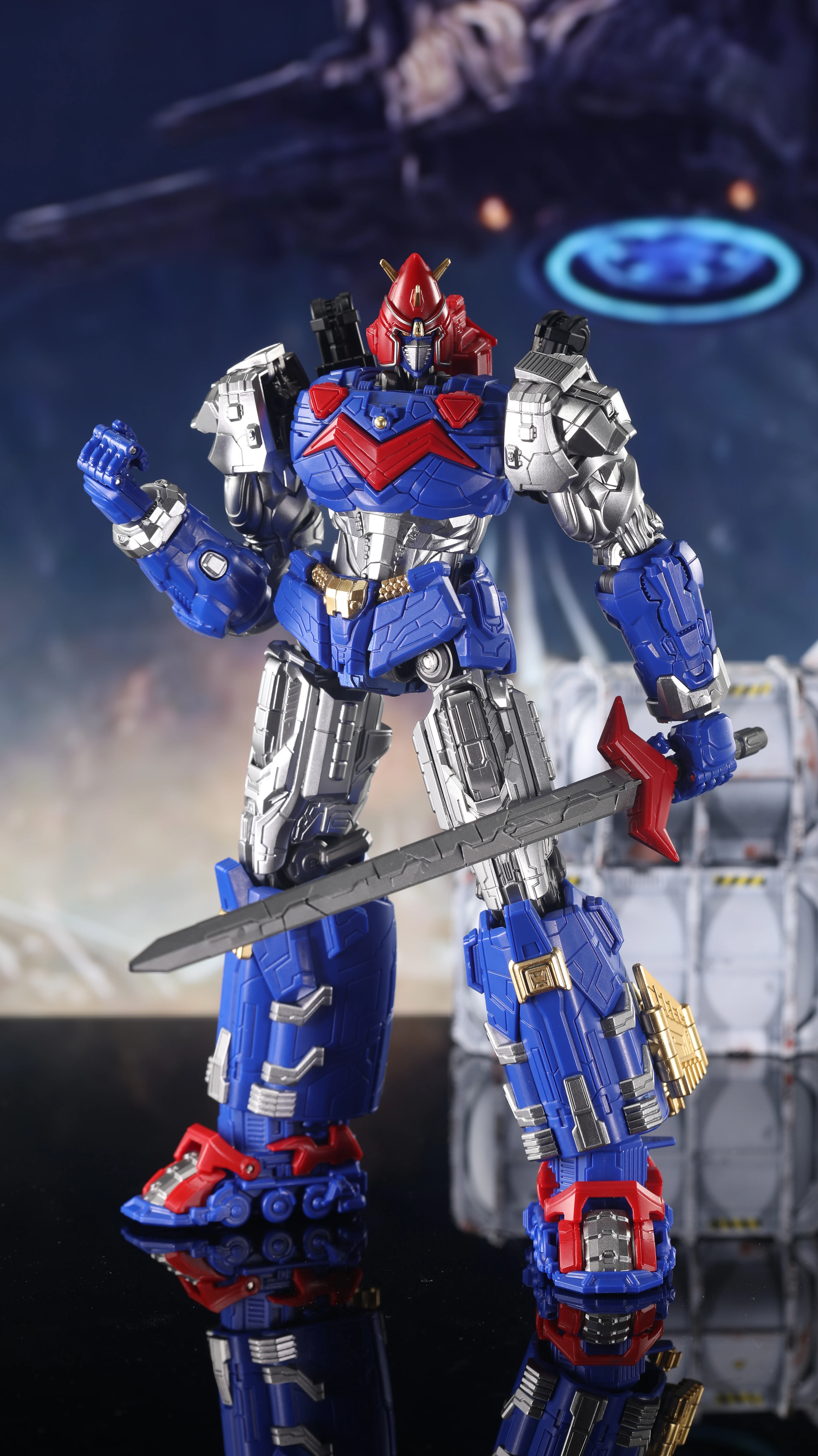 YOLOPARK AMK Serie Voltes V: Legacy Voltes V Mech Modellbausatz - Modellbausatz Actionfiguren Spielzeug – Detail 7