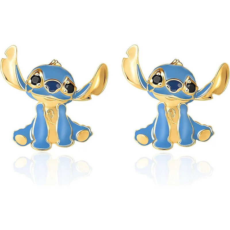 Kawaii Disney Lilo & Stitch Stud Oorbellen voor Vrouwen Meisjes Mooie Anime Cartoon Persoonlijkheid Ooraccessoires Sieraden Cadeau voor Fans