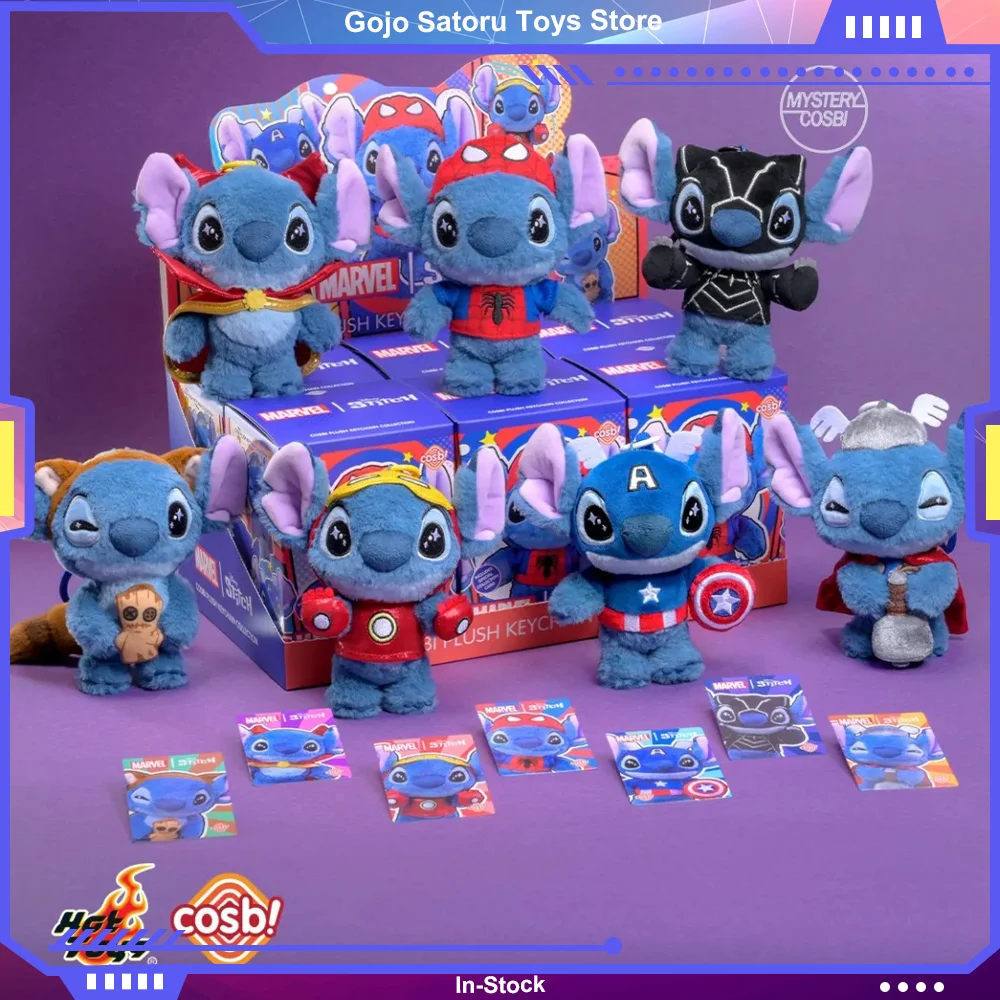 

Hottoys Marvel Stitch Cosbi Series Blind Box Action Figure Disney Plush Stitch Collection Decoration Model Toys Birthday Gifts