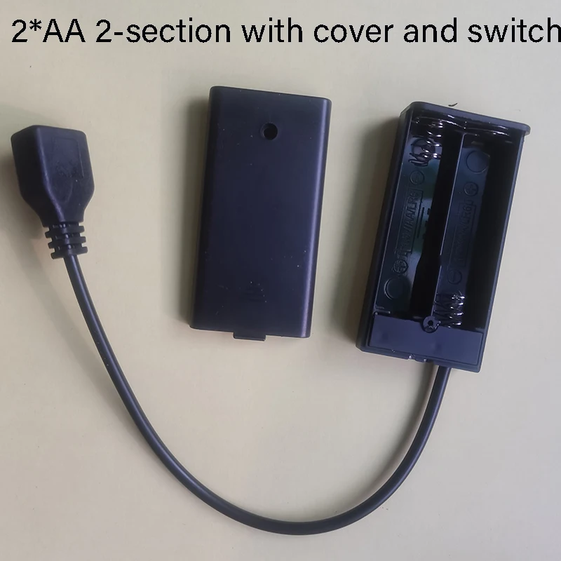 1PCS Tragbare AA/AAA/18650 USB Direkt Lade Fall 2/3/4/6/8 abschnitte USB Batterie Ladegerät Box Mit Deckel Und Schalter Weibliche USB – Detail 4
