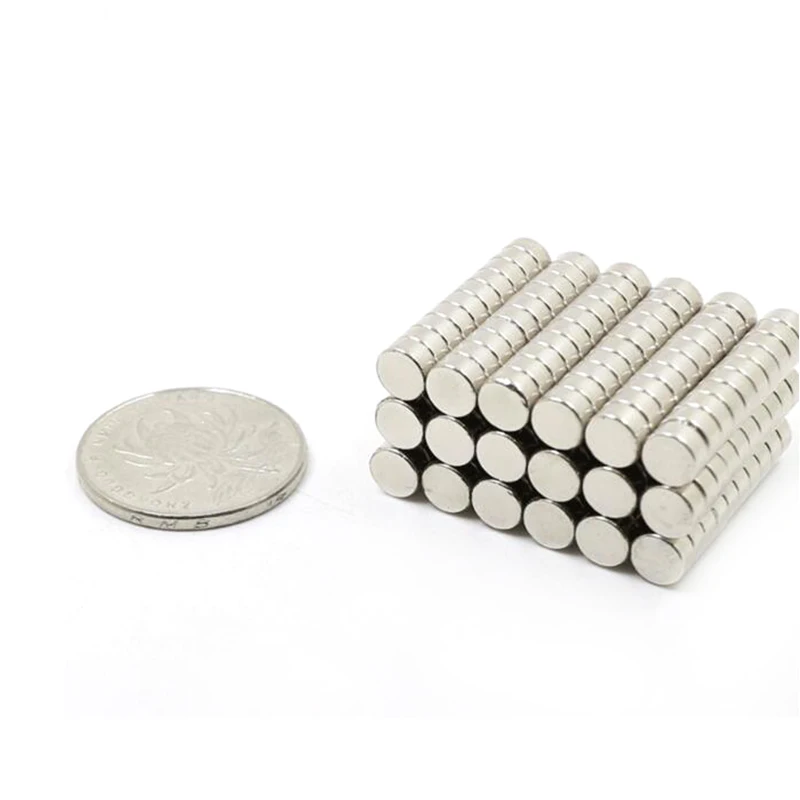 6x4 ملم مغناطيس دائري صغير 6 مللي متر × 4 مللي متر للثلاجات المنزلية والمكاتب DIY 6x4 مللي متر مغناطيس قوي صغير 6*4 ملم