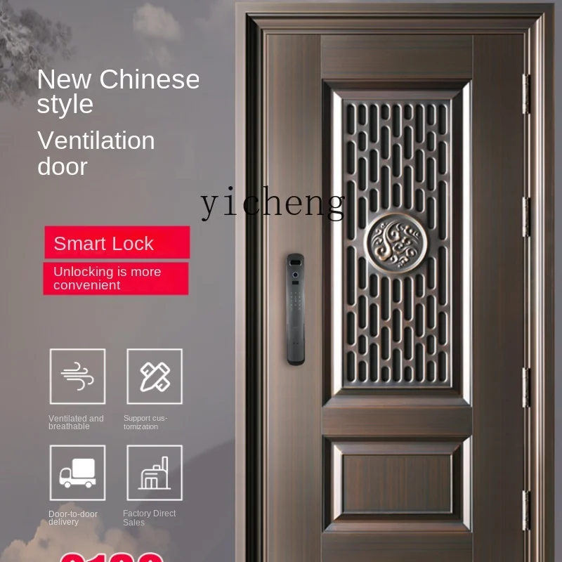 Zf Anti-Theft Door Grade a Household Ventilation Window Entrance Door