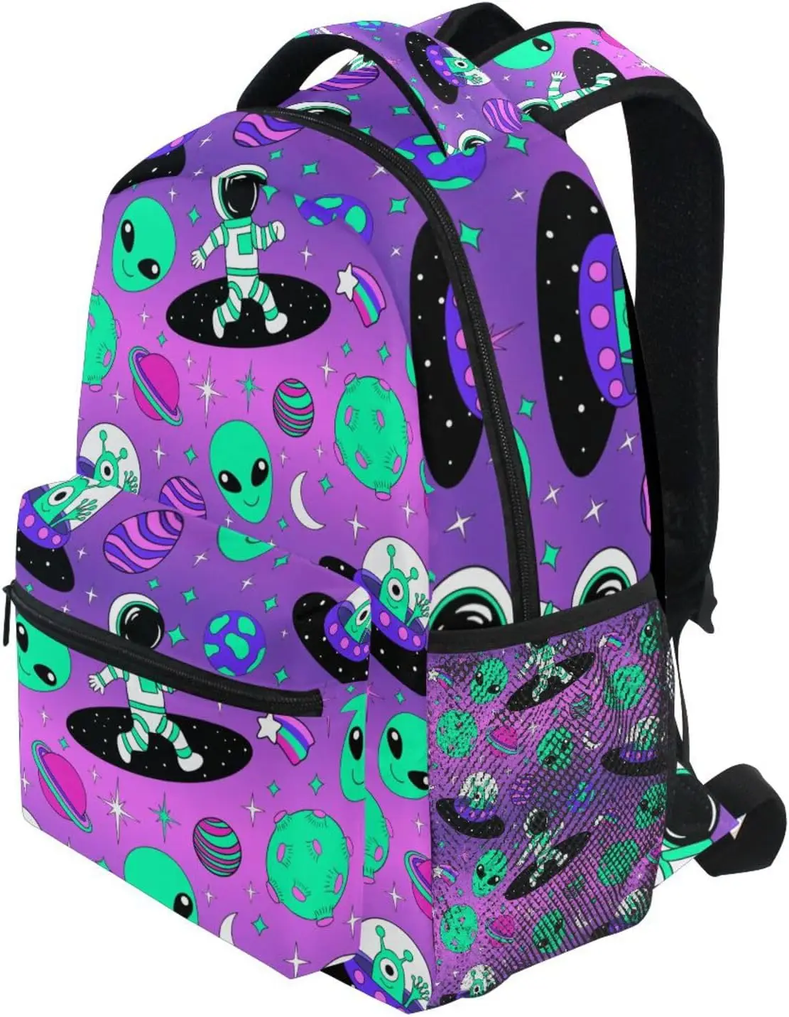 Astronautas alienígena espaço mochilas para meninas meninos mochila escolar bonito crianças bookbag 3rd 4th 5th grade estudantes do ensino fundamental daypacks