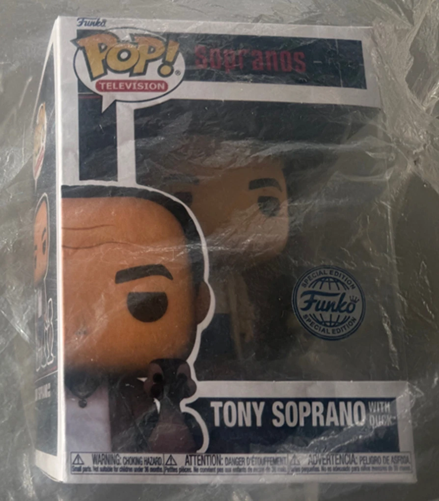 Nuevo FUNKO POP! 2026 Televisión: Los Soprano # Figura de Acción de Tony Soprano con Pato, Modelo Coleccionable, Juguete para Regalo, 1295