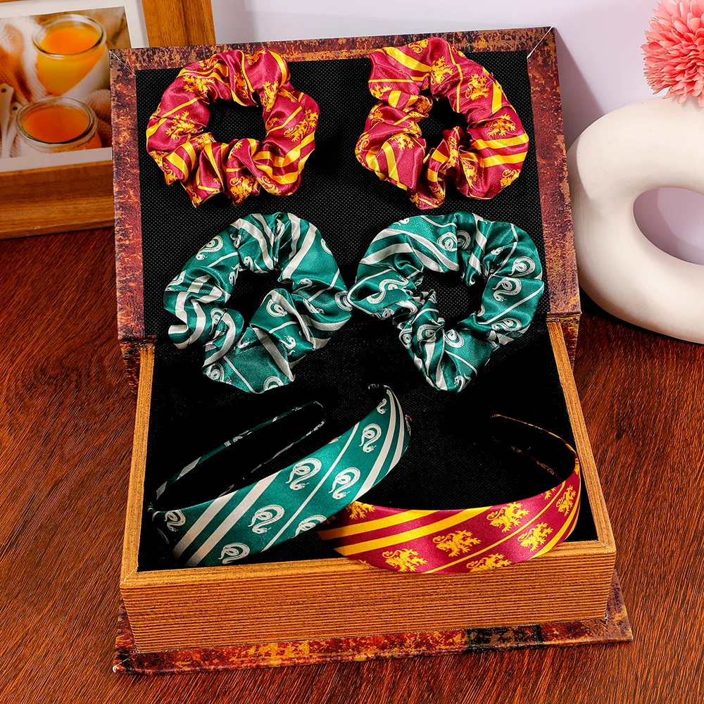 مجموعة ربطات شعر وربطة شعر على شكل رسوم متحركة لطيفة مكونة من 3 قطع، وإكسسوارات ملابس متعددة الوظائف #3