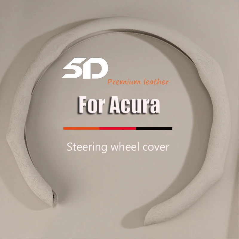 

Premium NAPPA Leather Car Steering Wheel Cover For Acura CDX RLX ZDX RDX MDX ILX RL TL TLX TLX-L Breathable Automotive Parts