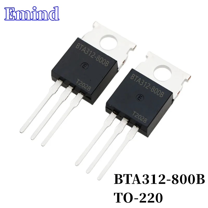 

20/50/100/200/500Pcs BTA312-800B BTA312 Triac 12A/800V TO-220 DIP Thyristor Large Chip