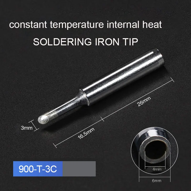 2022 New 10pcs/batch 900M-T Lead Free Soldering Iron Tips for 936 Soldering Rework Station Iron Shell