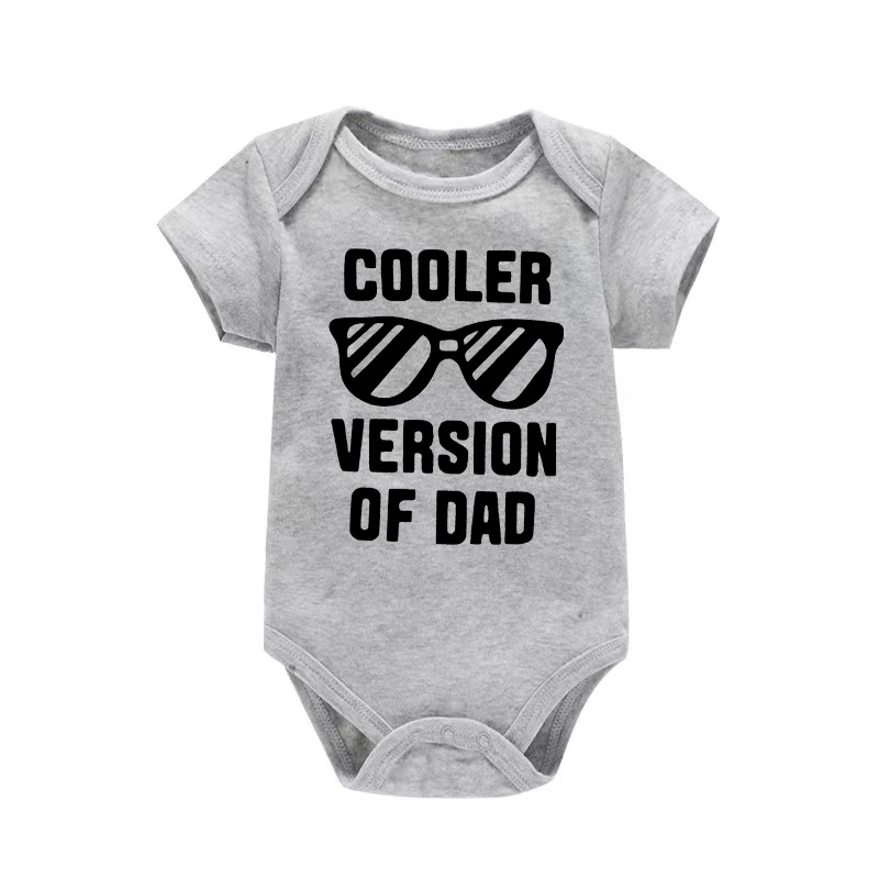 Funny Newborn Boys Girls Clothes Dad Letter Sunglasses Onesie Summer Casual Comfortable Crew Neck Baby Romper - view 6