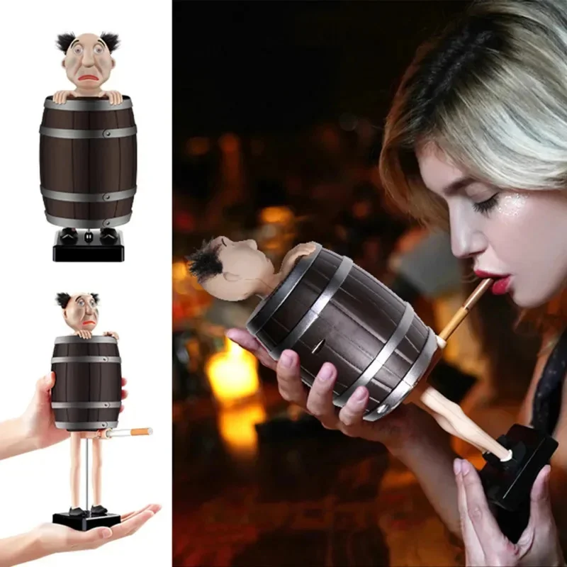 

Спливающая сигарета Strange Prank, деревянный дозатор для сигарет Санта-Клауса Barre, креативный забавный дозатор, автоматические коробки для сигарет