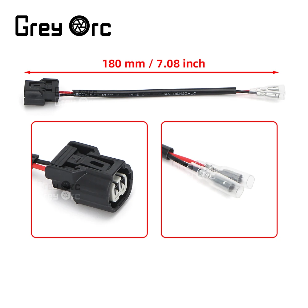 2 Wire Motorcycle Turn Signal Plug Connector For Kawasaki Ninja ZX 4R ZX 4RR Ninja 650 2023 2024 Accessories