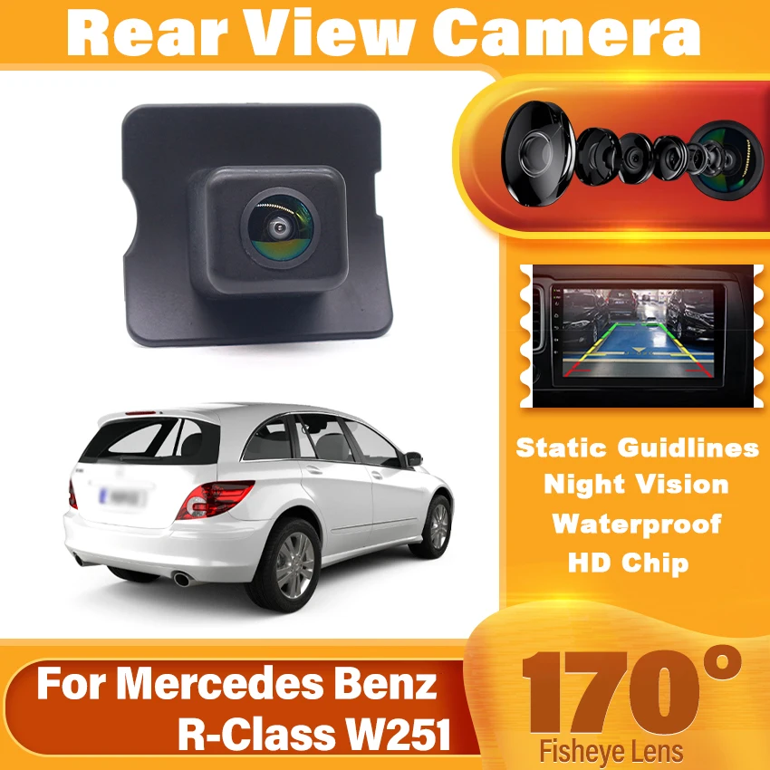 170°HD Waterproof Reverse Camera Backup Camera For Mercedes Benz R-Class W251 R300 R350 R280 R500 R63 GL GL350 GL450 GL500 GL550