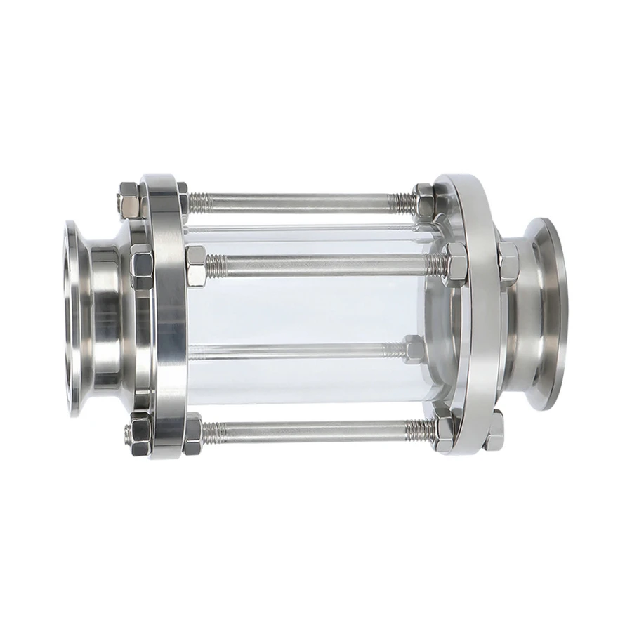 

304 Stainless Steel Tri Clamp Type In-Line Sight Glass With Tri Clamp End Sanitary Flow Sight Glass Flow Pipe OD 19MM-89MM