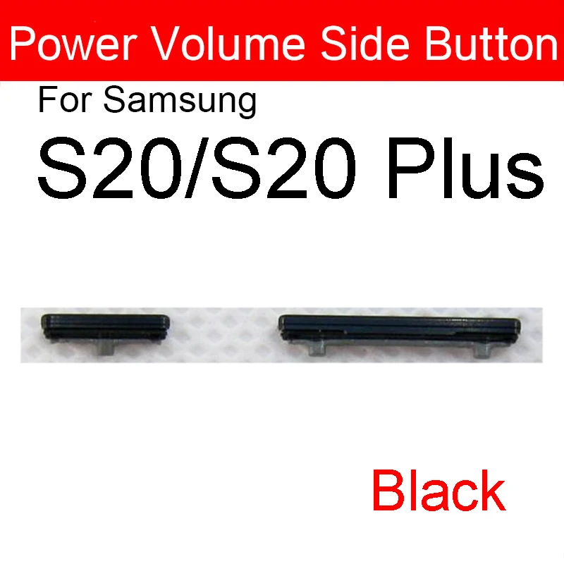 1Set(2pcs) Volume Power On / Off Side Button For Samsung Galaxy S20 G9810 S20 Plus G9860 S20+ Side Key Set Replacement Parts