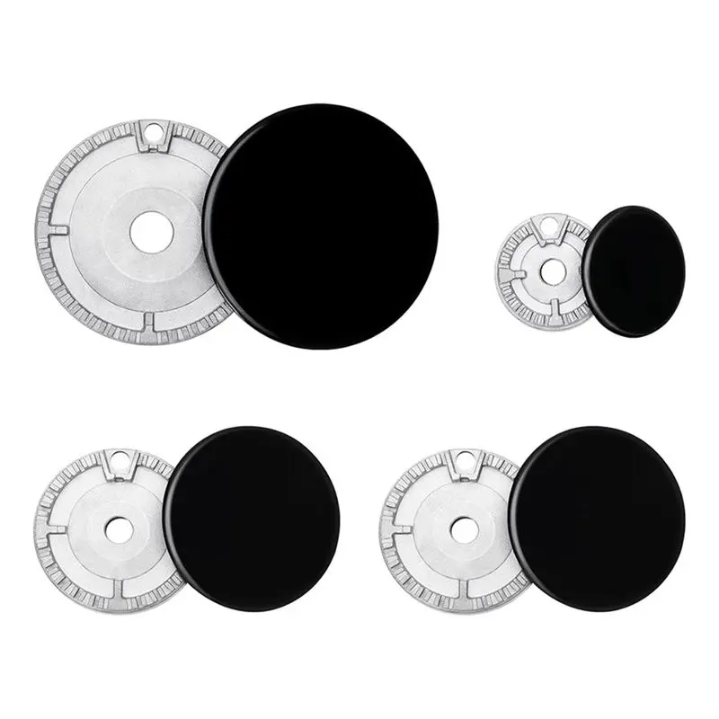 MALL 8 PCS Cooker Hat Set Oven Gas Hob Burner Crown Flame Cap Replacement Kit Fits Most Gas Stove Burners