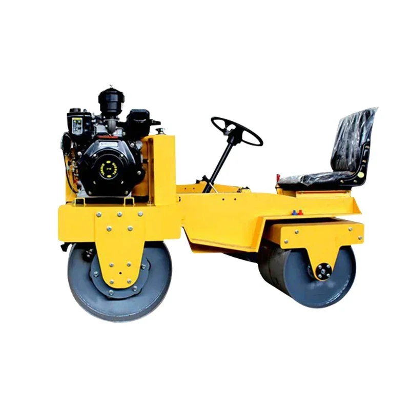 500Kgs Walk Behind Double Drum Construction Equipment Vibrating Earth Compactor Vibratory Road