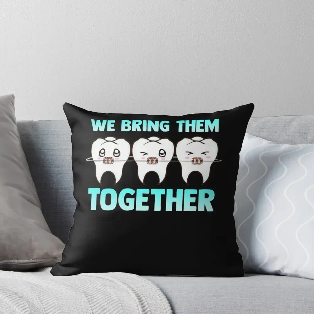 Orthodontist Braces Dentist Dentofacial Orthopedic Throw Pillow Cushion Cover Decorative Cushions pillow