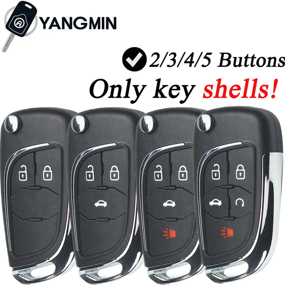 

YANGMIN Modified Car Key Shell For Chevrolet Cruze for opel key Astra Zafira Mokka Agila Corsa Meriva Signum Tigra oepl key