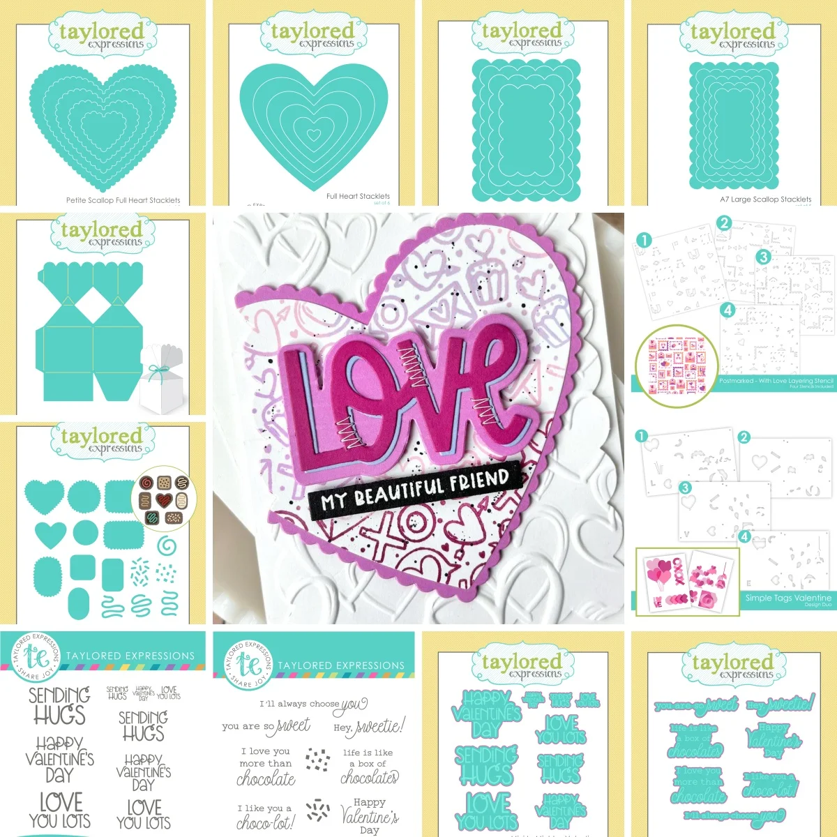    2026 Love Chocolate Simple Tags Valentine Metal Cutting Dies Clear Stamps Layering Stencil para Criação de Cartões de Saudação DIY ﻿