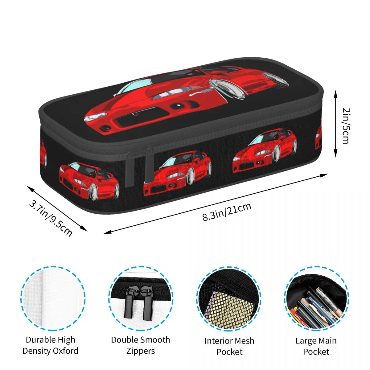 الكسوف 2G DSM مقلمة حمراء لطلاب مدرسة صندوق القلم حقيبة أقلام رصاص لوازم القرطاسية حقيبة حامل القلم