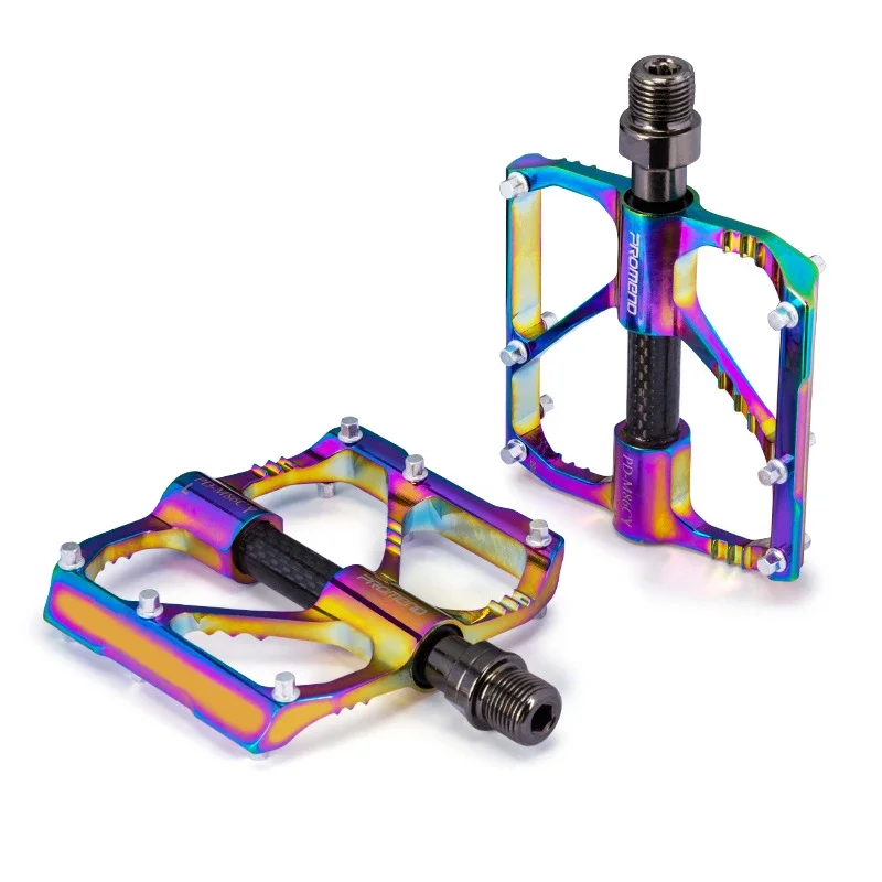 Bicycle Pedal Carbon Axle Tube 3 Bearing Pedal Aluminum Alloy Cnc Non-slip Accessories Mountain Bike Colorful Pedal