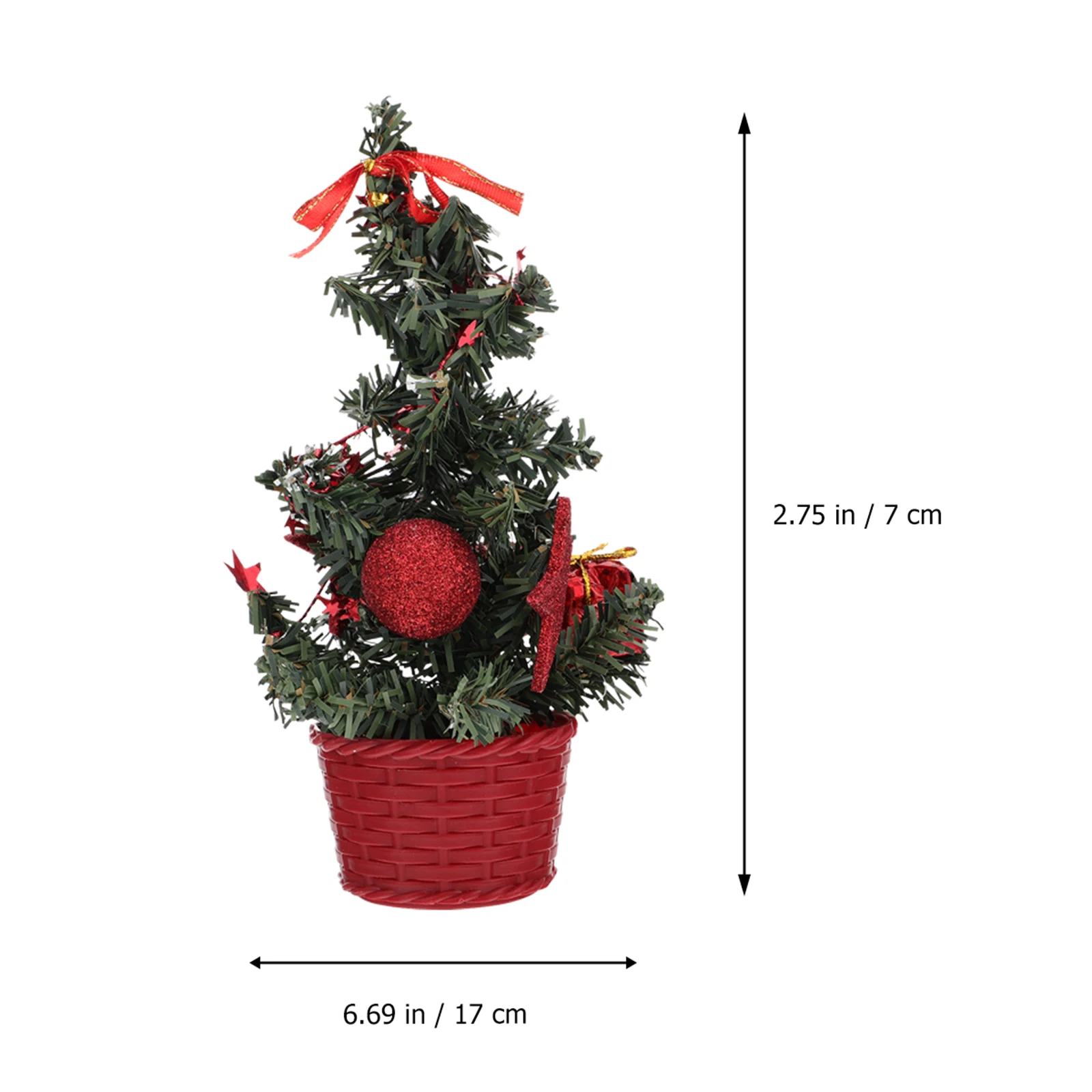 

Mini Christmas Tree Craft PVC Artificial Xmas Trees Decoration for Table Top Holiday Village Festive Home Adornment Mini Tree