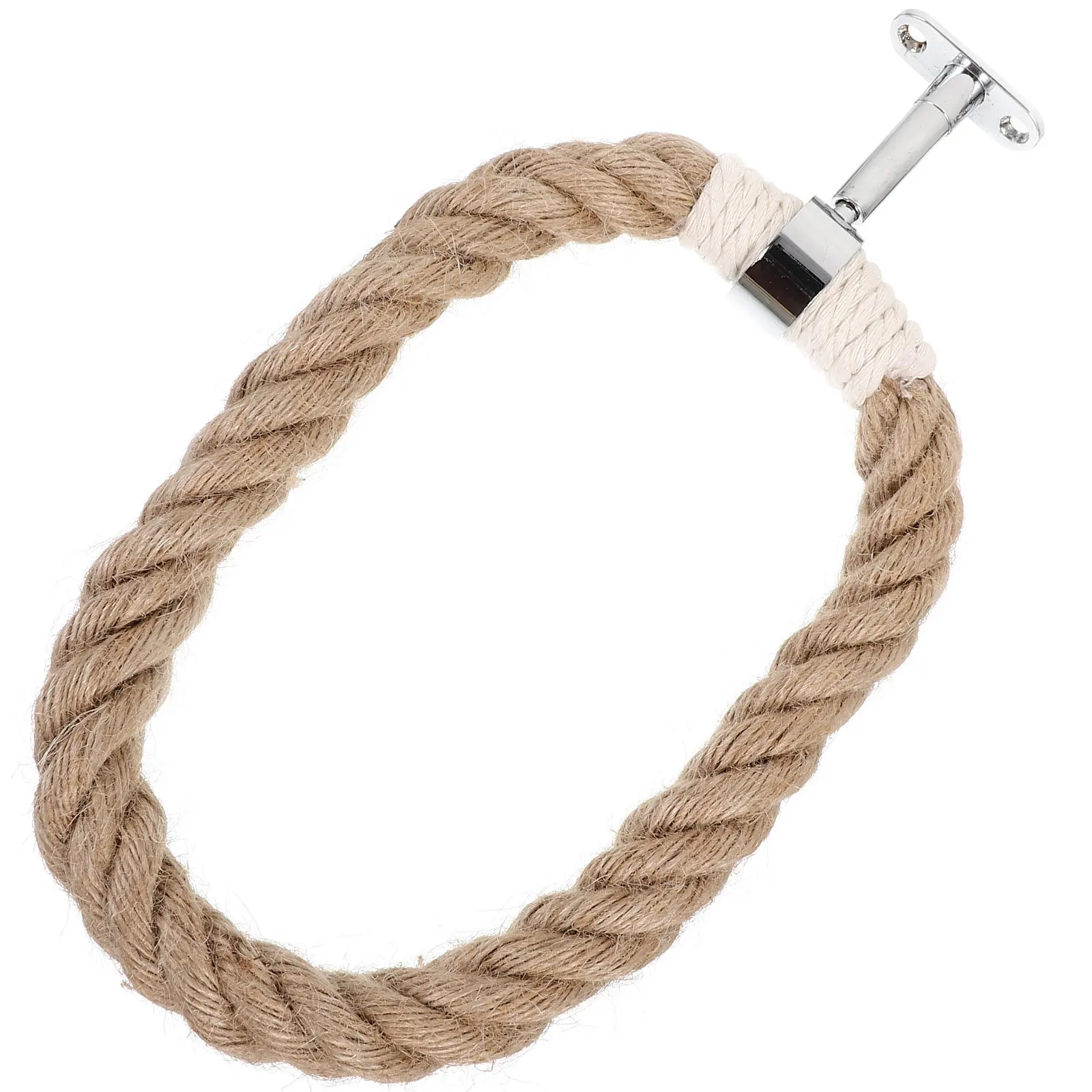 

Богемная настенная вешалка для полотенец ручной работы из веревки и железа, декоративный органайзер для хранения