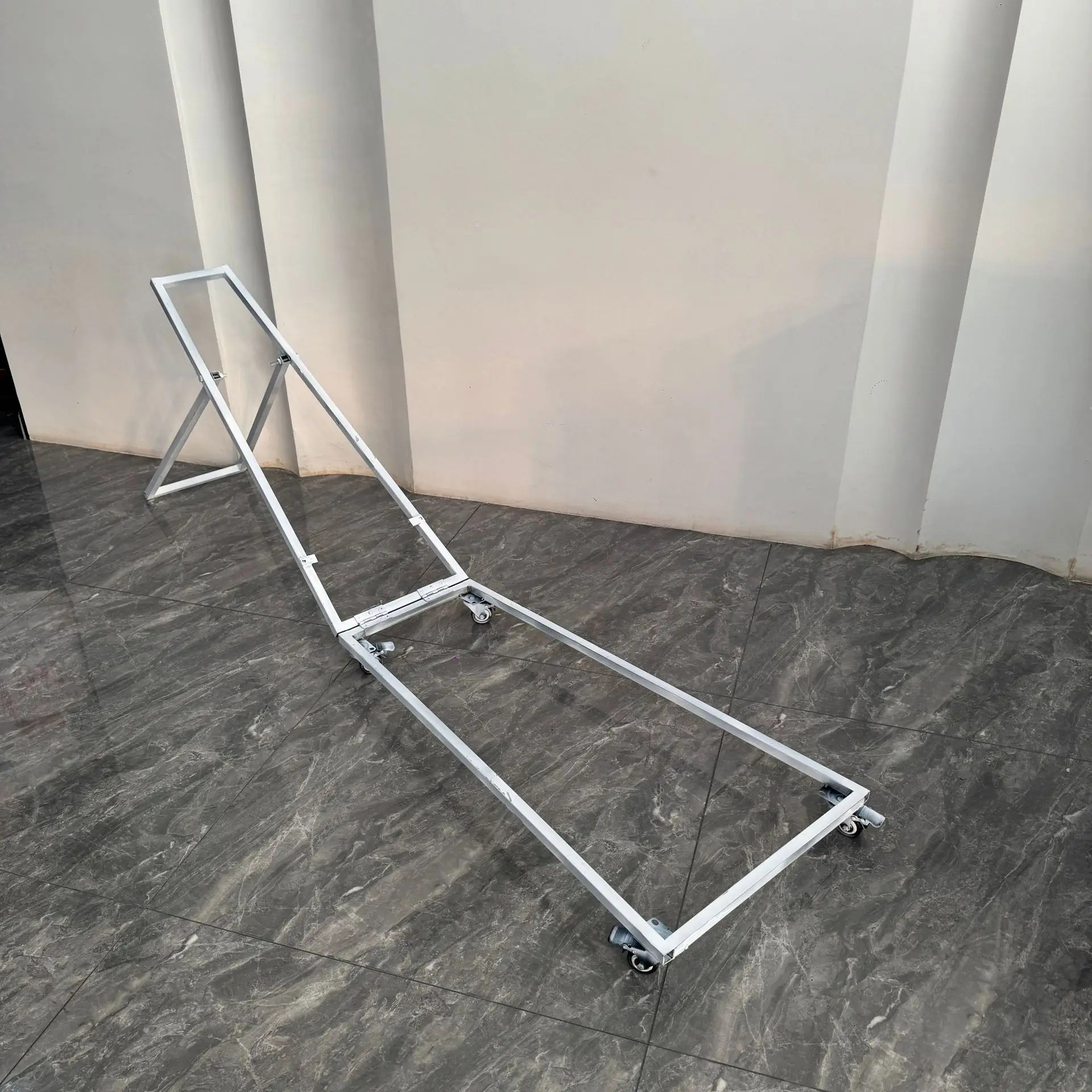 10pcs f30 0.8+1m Portable Lightweight Foldable Flower Table Stand Wedding Banquet Event Decoration Props Universal Wheel ivy681