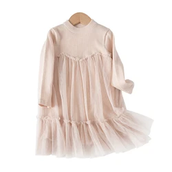 Toddler Girls Tutu Dress Long Sleeve Princess Christmas Birthday Party Wedding Dresses Fall Winter Clothes