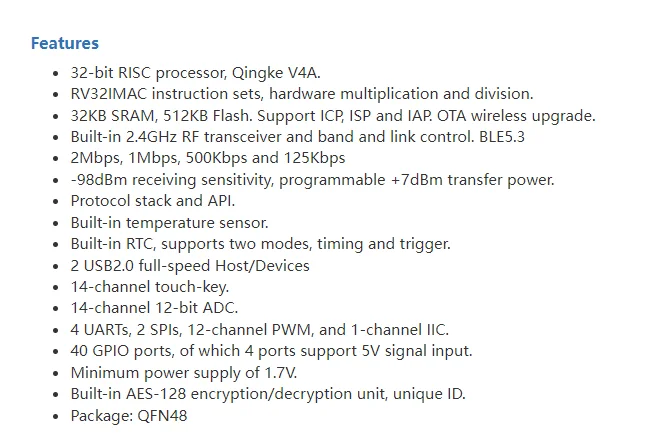 CH583 Development Board BLE5.3 RISC-V Microcontroller CH583M-EVT Evaluation Board 583 Bluetooth Board