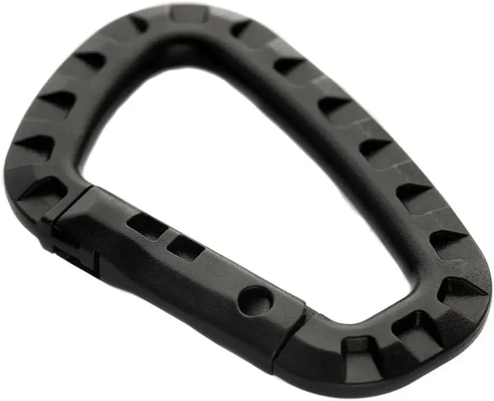 5 قطعة التكتيكية 3.5 "حلق بمشبك بلاستيكي مولي ITW المفاتيح D-شكل الصلب الربيع المفاجئة والعتاد هوك التخييم في الهواء الطلق التنزه أدوات EDC #6