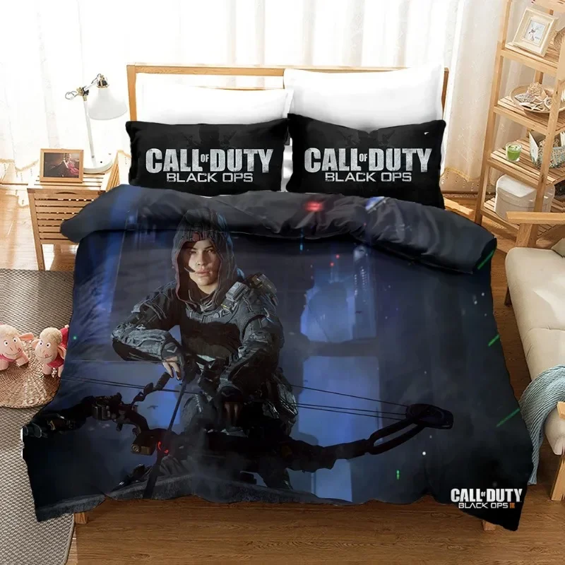 Game Call Duty 3D Printed Duvet Case Pillowcase Bedding Set Twin Full King Size for Kids Adults Bedroom Decor