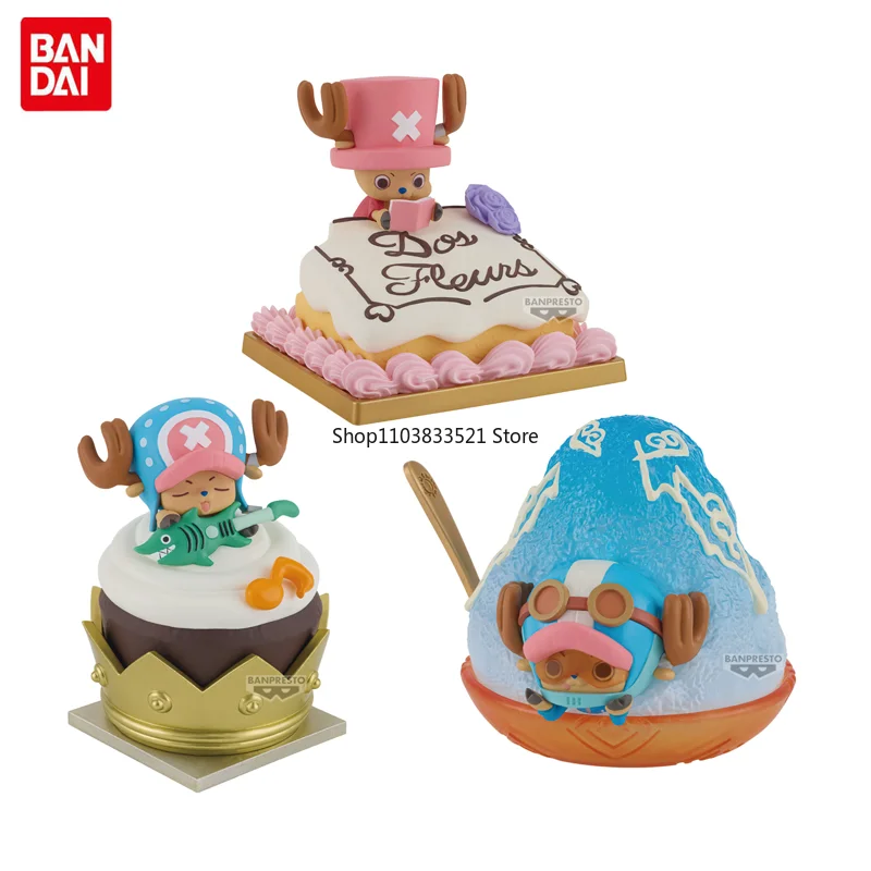 

Bandai Original ONE PIECE Paldolce Collection3 Tony Tony Chopper Cake Dessert Series Action Figure Model Desktop Ornaments