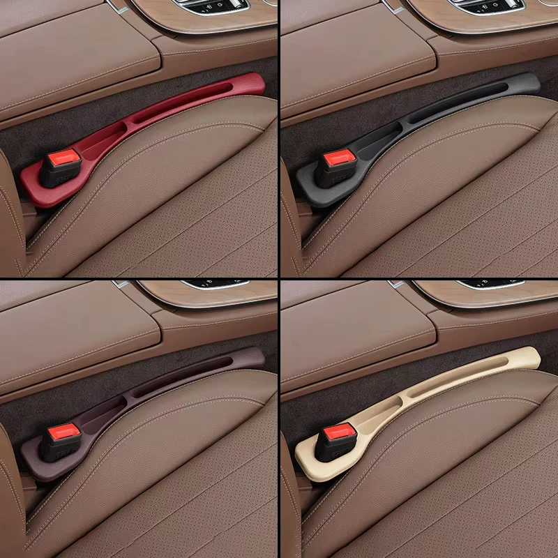 2Pcs Car Seat Gap Filler Organizer Waterproof Universal Car Seat Gap Anti-leak Stopper Strip 2Slot Seat Gap Storage Organizer