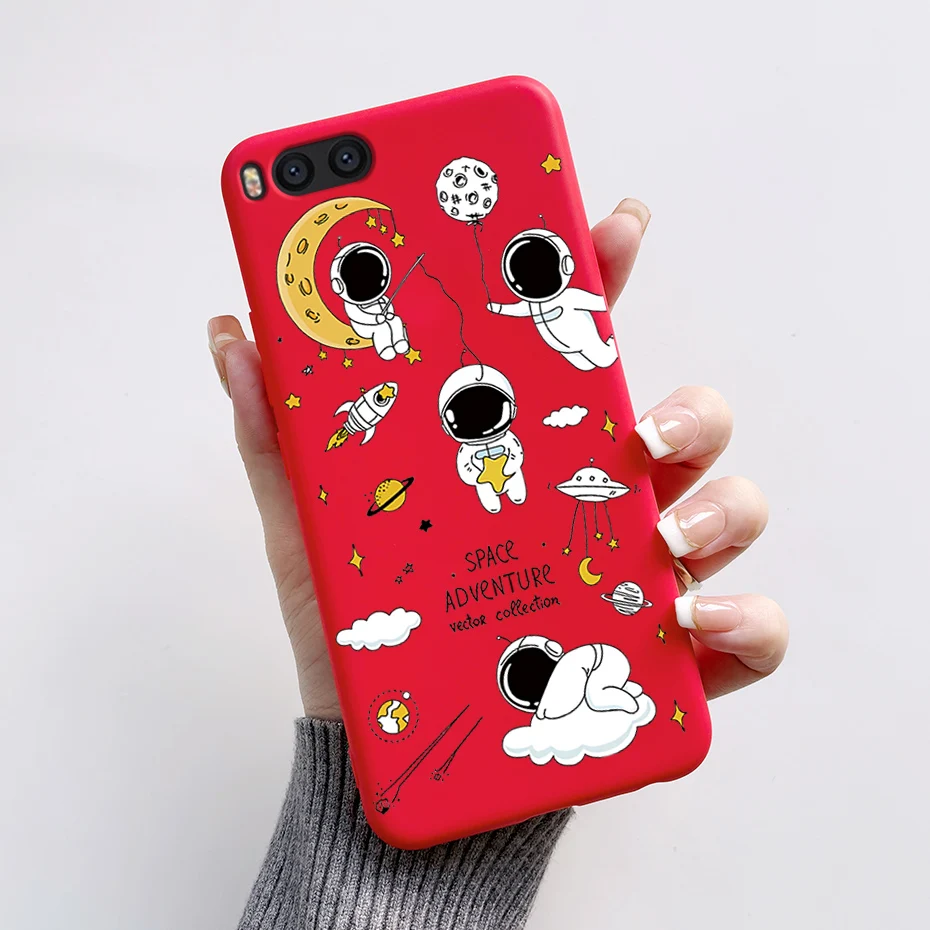 For Xiaomi Mi note 3 Case Mi note3 Cute Astronaut Matte Soft TPU Protector Back Cover For Xiaomi mi Note 3 Silicon case 5.5 inch