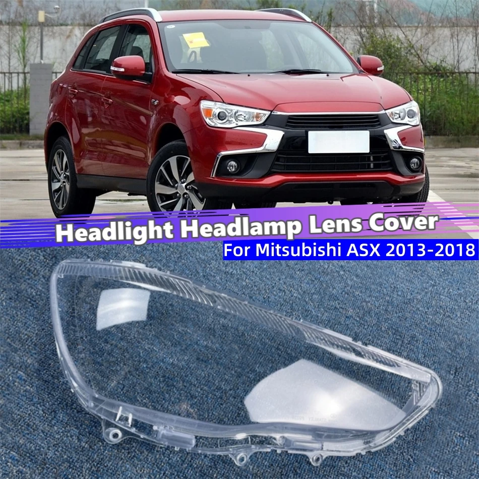 for-mitsubishi-asx-2013-2014-2015-2016-2017-2018-auto-accessories-polycarbonate-high-gloss-fully-transparent-lights-lens-shell