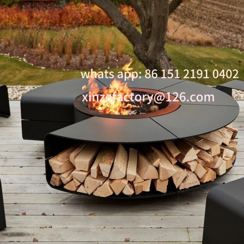 Customizable Outdoor furniture, household barbecue table, wrought iron brazier, bonfire stove drunk jade