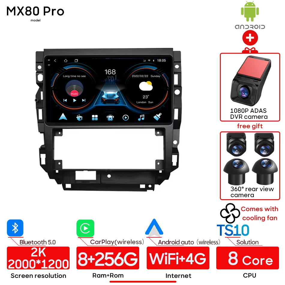 Voor Volkswagen VW Golf 4 Jetta MK4 2002-2008 Android Auto Multimedia Speler Autoradio Stereo Draadloze CarPlay Auto wifi Geen 2din