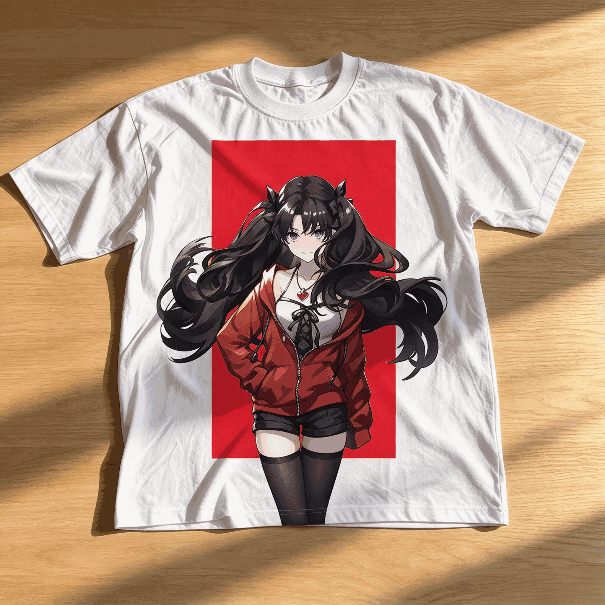 Fate stay night Vintage T-shirt Unisex Singer Cotton Men T Shirt Oversized Unisex Streetwear Trendy Cotton for Men Women Couples