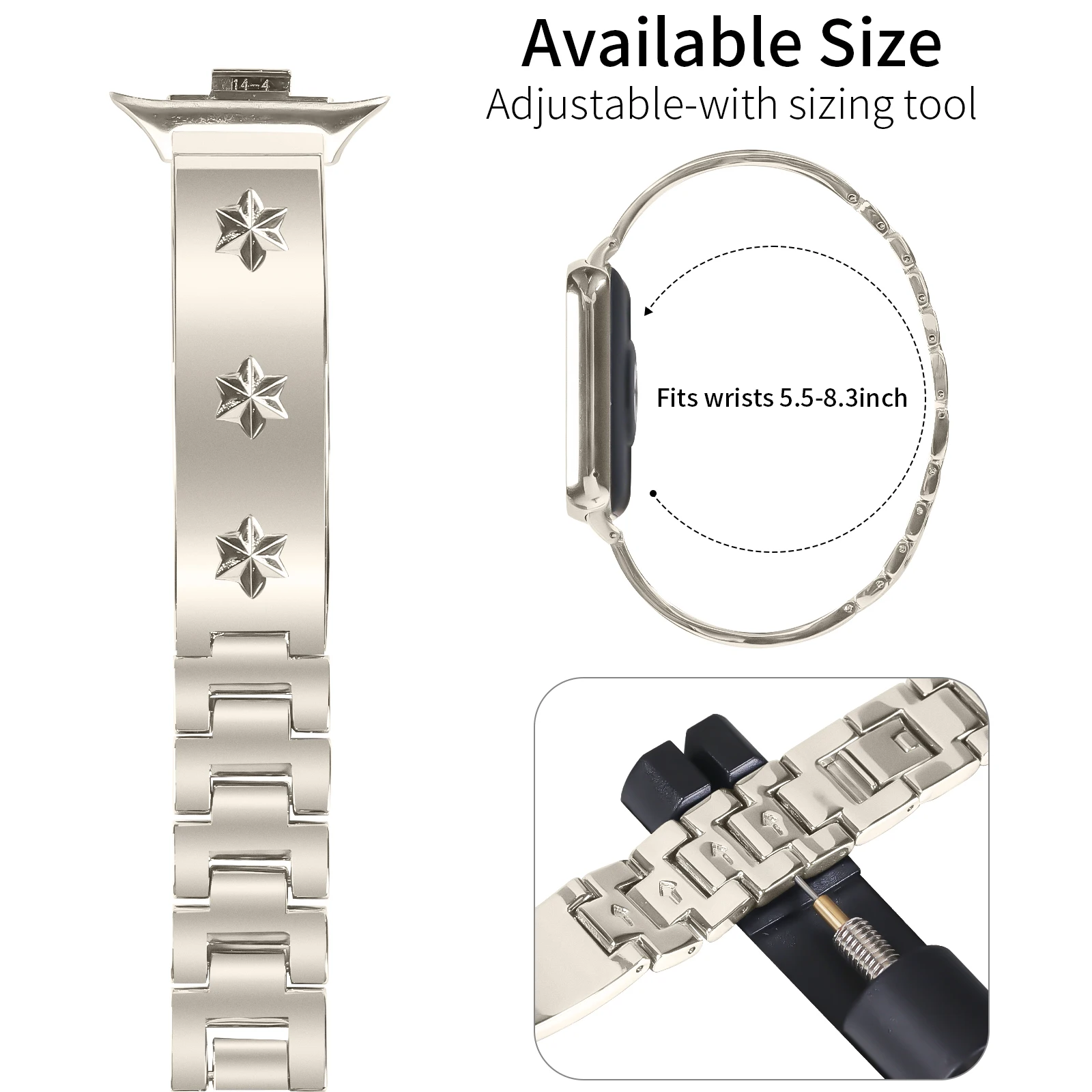 Metal Strap for XiaoMi Band 8 Pro Bracelet for Xiaomi Mi Band 8 Pro Wristband Mi Band 8 Pro Stainless Steel Strap Accessories