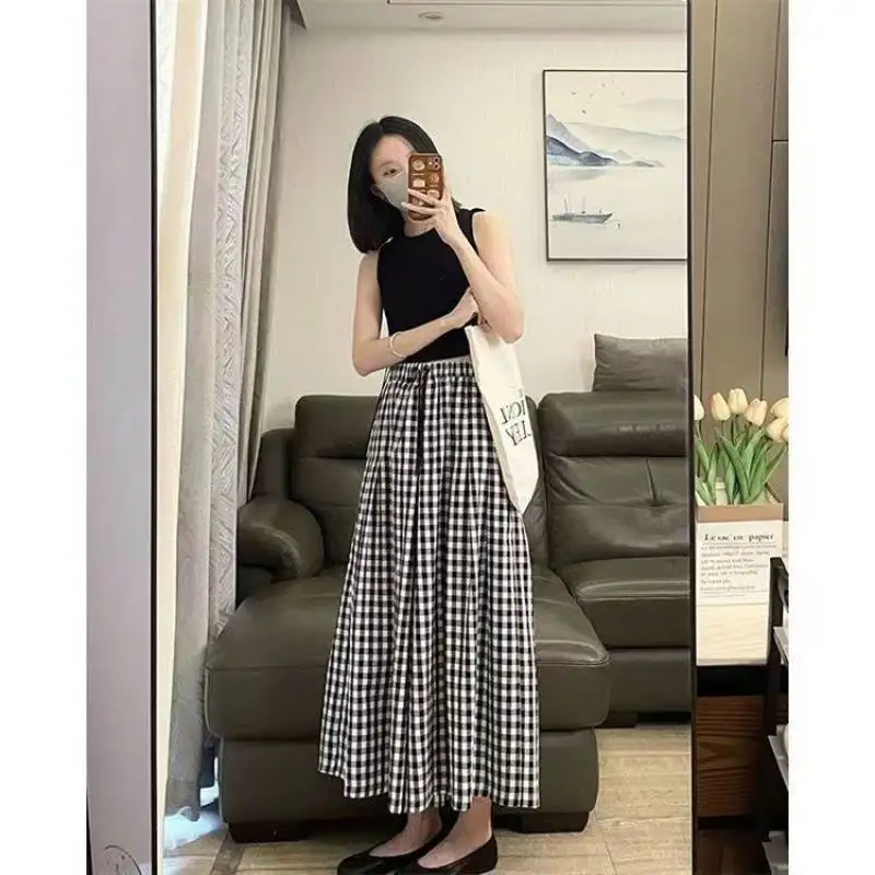 بنطال ذو قصة أرجل واسعة قطن نسائي شتوي شيربا مخملي على الوجهين منقوش ناعم وظيفي متدفق مبطن بطبقة مزدوجة