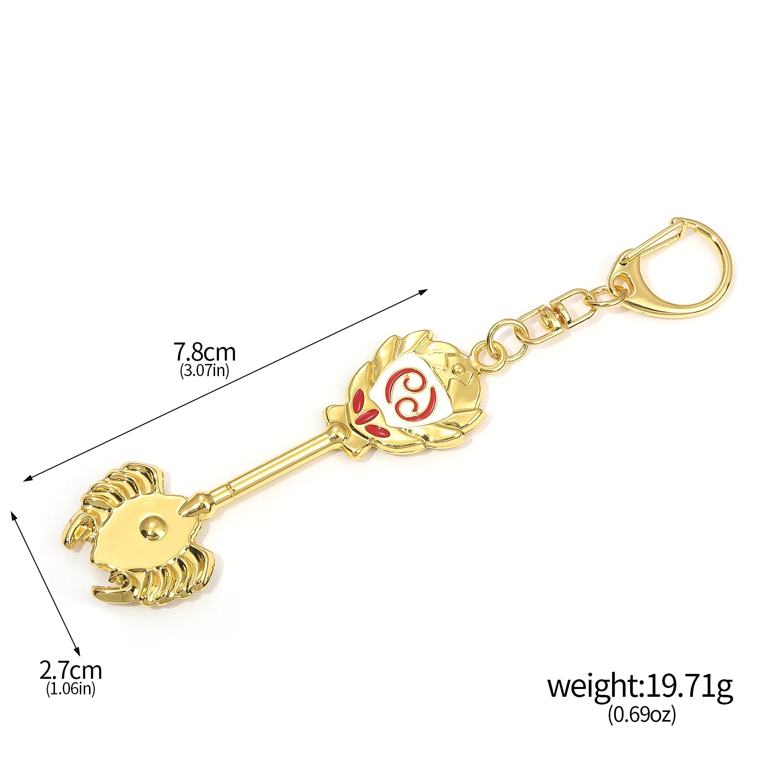 Anime FAIRY TAIL Keychain Golden Zodiac Keychain Zodiac Star Spirit Metal Keychain Role Play Props Key Charms Bag Jewelry