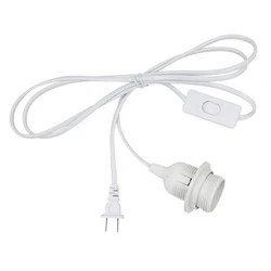 Lamp Base Holder Power Cord Cable 1.8m E27 EU Hanging Pendant LED Light Fixture Lamp Bulbs Socket Cord Adapters With Switch 220V