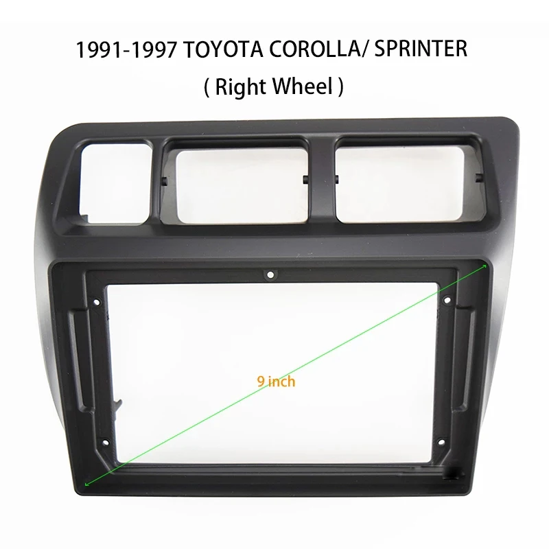 

Автомобильная аудиопанель с большим экраном 9 дюймов, 2DIN, рамка для TOYOTA corolla 1991 -1997, автомобильное радио, стереопанель, крепление для приборной панели