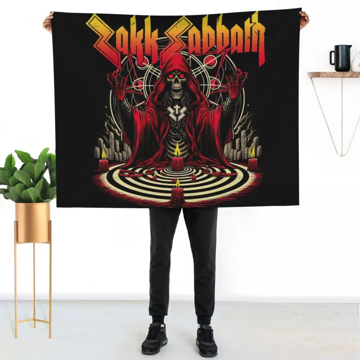 

Zakk Sabbath Into the Void Throw Blanket Cozy Microfiber Throw Blanket for Home Bedroom
