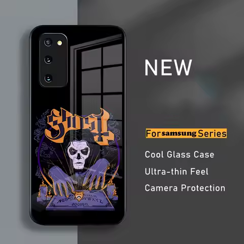 Ghost Heavy Metal Band Phone Case For Samsung S24 23 A54 S21 S22 Ultra A 42 32 52 51 Note 23 S20 FE Pro A12 glass
