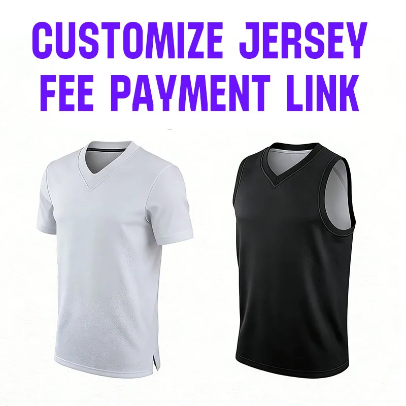 DIY Customization Fee for Soccer Jerseys Football Uniform Basketball Outfit Name Number Logo Sponsor Tracksuit Shirt Sportswear