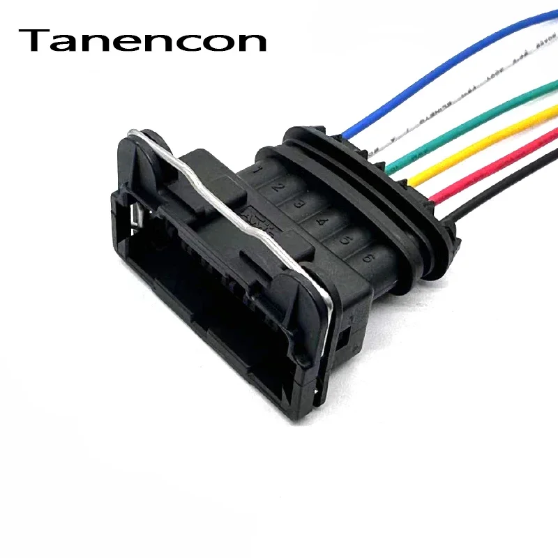 1 Set 6 Pin Automobile Waterproof Connector Male Female Air Flow Sensor Plug 282236-2 282767-2 for VW Accelerator Pedal Position